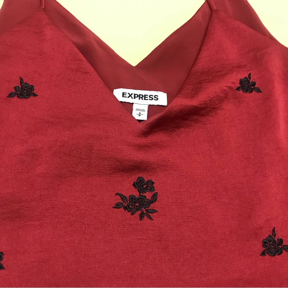 Express Red and Black top size S used only once